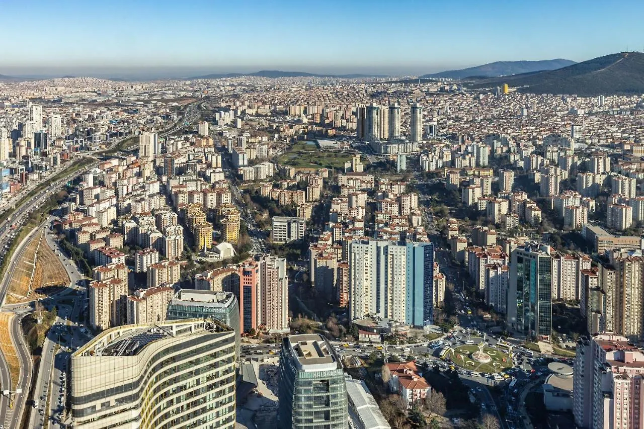 Lägenhet Modern Studio Flat With Panoramic City View In Atasehir Istanbul Turkiet