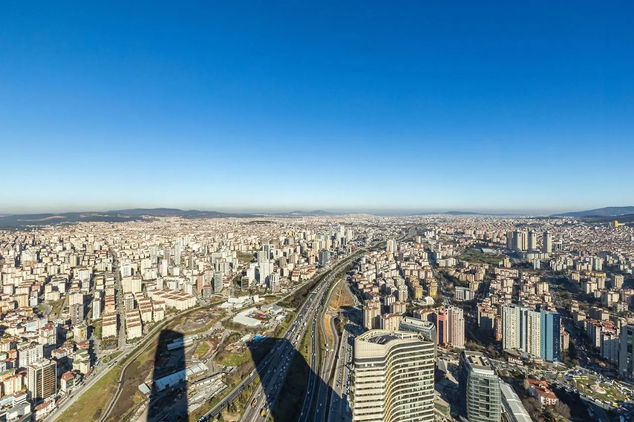 Lägenhet Modern Studio Flat With Panoramic City View In Atasehir Istanbul